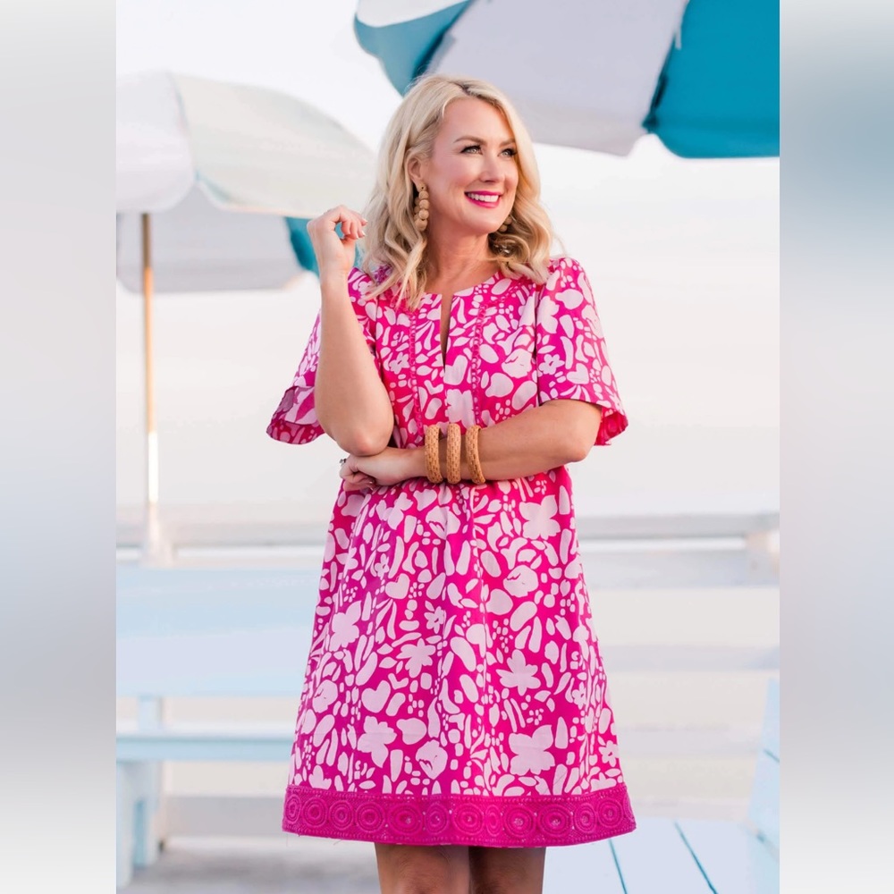 NWT Gibsonlook Hi Sugarplum Cabana Dress